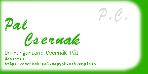 pal csernak business card