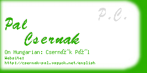 pal csernak business card